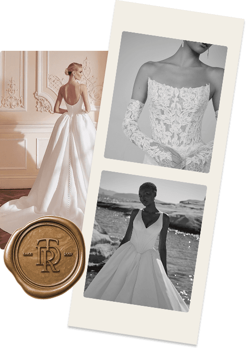 Polaroid photos of TDR Bridal brides showcasing their beautiful moments