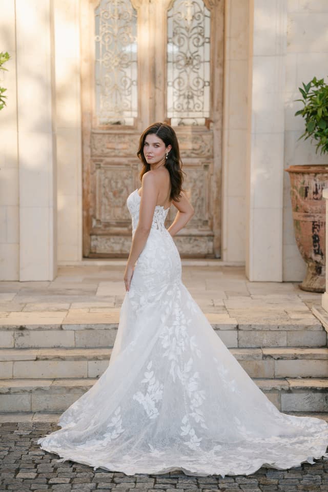 A1401 - Allure Bridal wedding dress by Allure Bridal A modern statement in texture and form, this fit-and-flare g... view 2