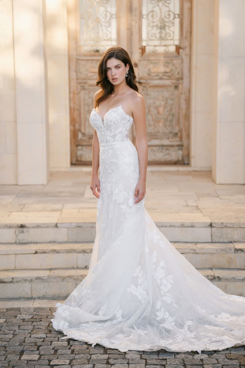 A1401 - Allure Bridal wedding dress by Allure Bridal A modern statement in texture and form, this fit-and-flare g... view 1