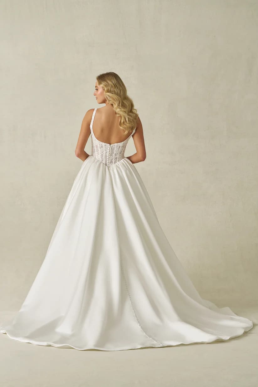 A1406 - Allure Bridal wedding dress by Allure Bridal Beaded and sequin lace appliques shimmer across the structur... view 2