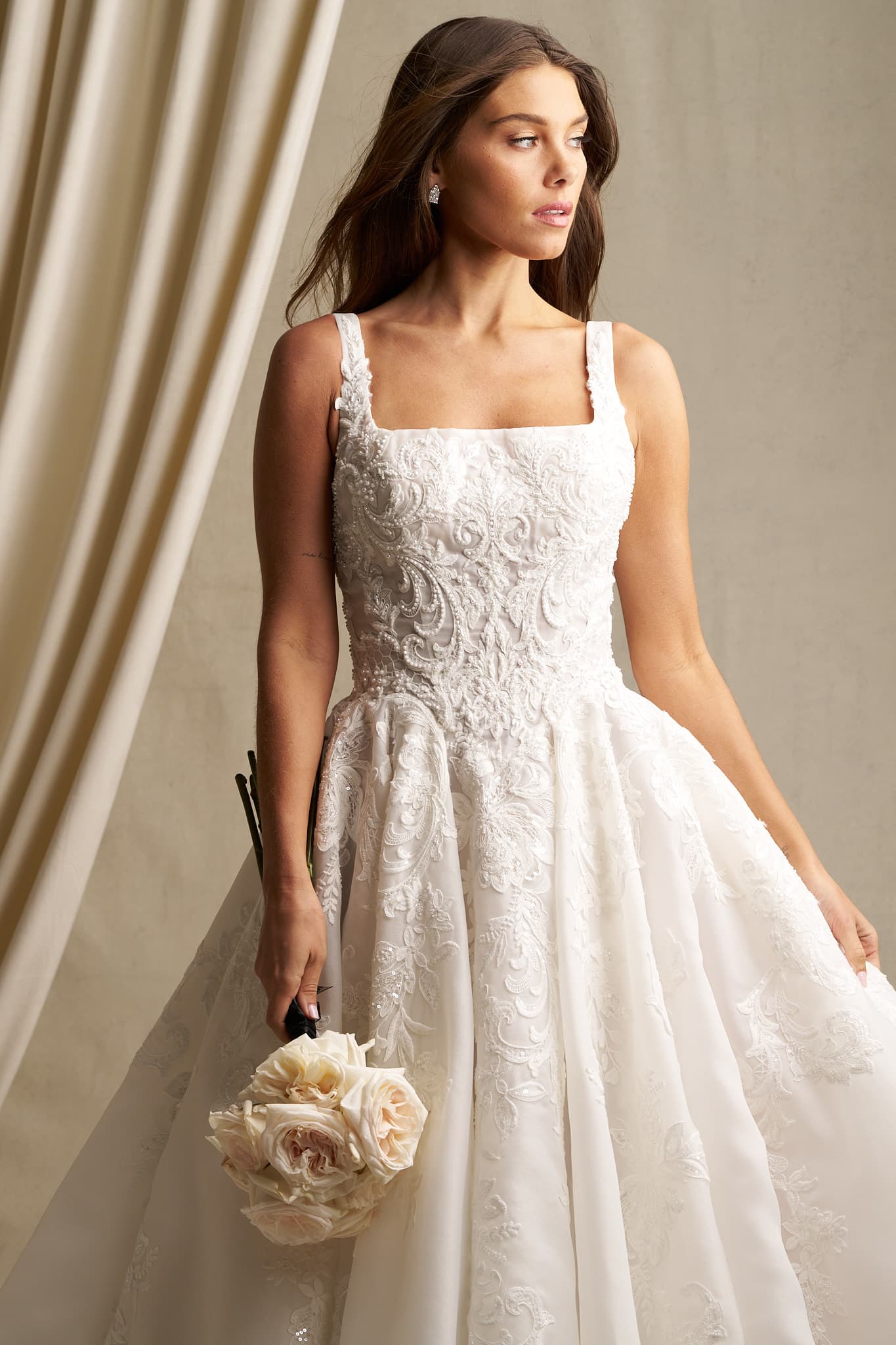 C806 - Allure Couture wedding dress by Allure Couture Architectural in design and opulent in detail, this square-n... view 1