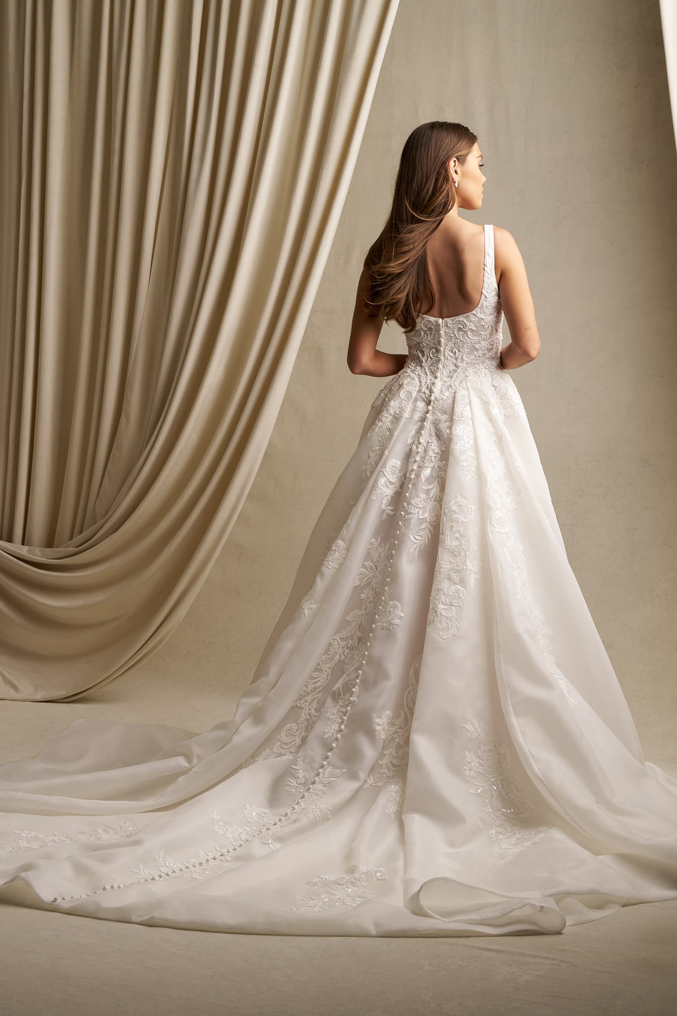 C806 - Allure Couture wedding dress by Allure Couture Architectural in design and opulent in detail, this square-n... view 2