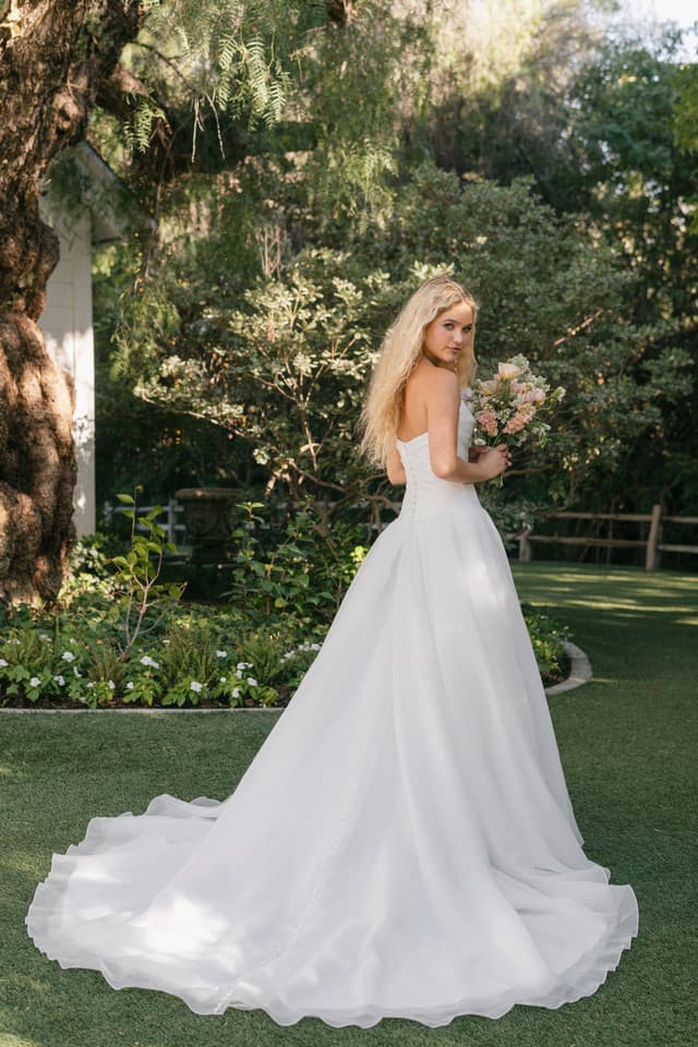 R3900 - Allure Romance wedding dress by Allure Romance Classic and graceful, this A-line gown features a ruched sat... view 2