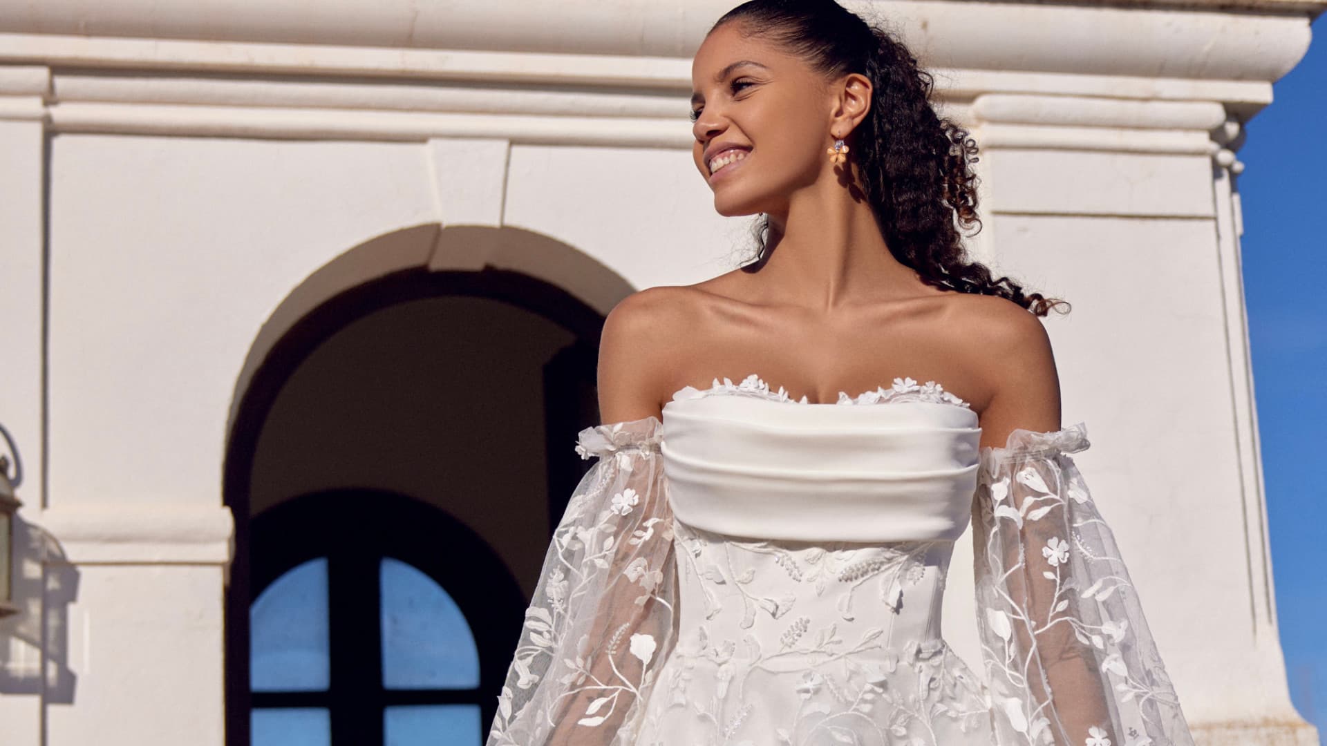 Lillian West bridal collection background image