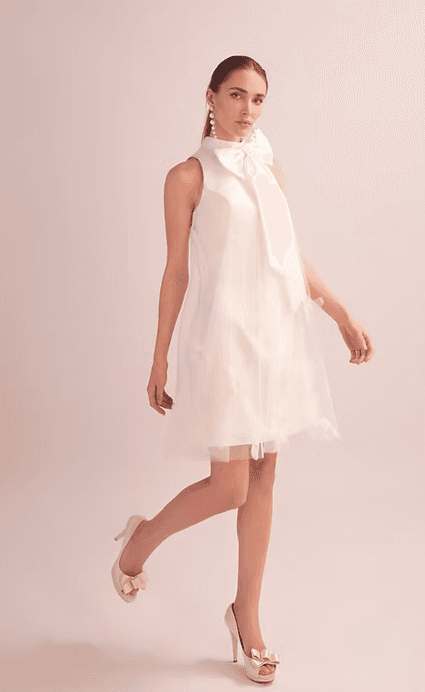 Twiggy - Chosen by TDR Atelier wedding dress by Chosen Modern, playful, and effortlessly chic, this mini wedding dr...