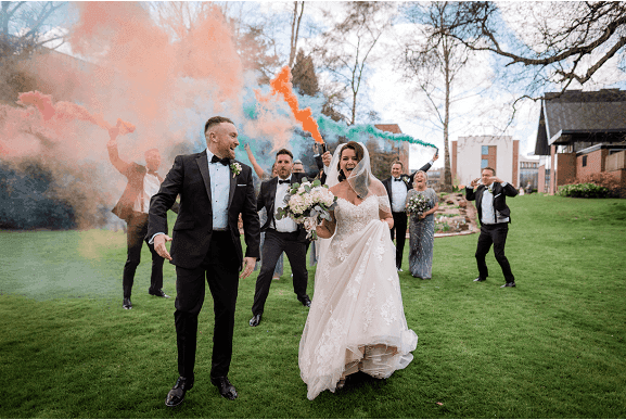 Natalie & Matt – A fun-filled day packed with fun, laughter, dancing and those smoke bombs!