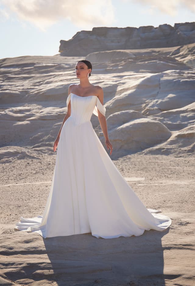 MJ1204 Dove - Madison James wedding dress by Madison James - The Dove gown captures effortless elegance with its fluid ch