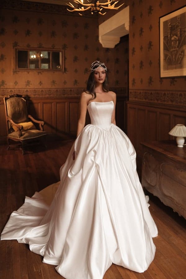 Sharon - Katy Corso wedding dress by Katy Corso The Sharon dress is a modern interpretation of a classic bal... view 1