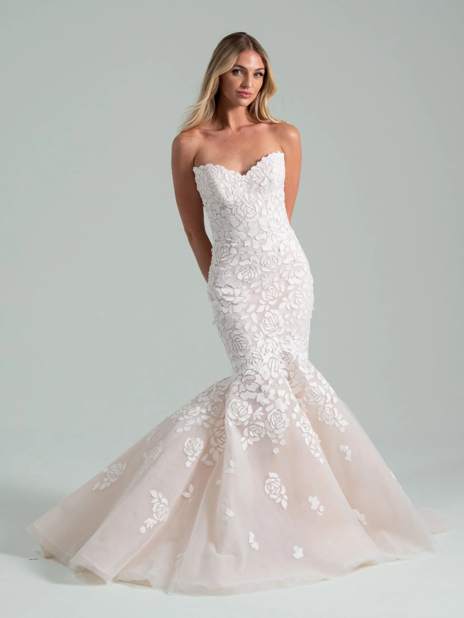 Beneath The Hawthorn Tree - Hayley Paige wedding dress by Hayley Paige - Ivory mosaic floral fit-to-flare gown with sweeth...