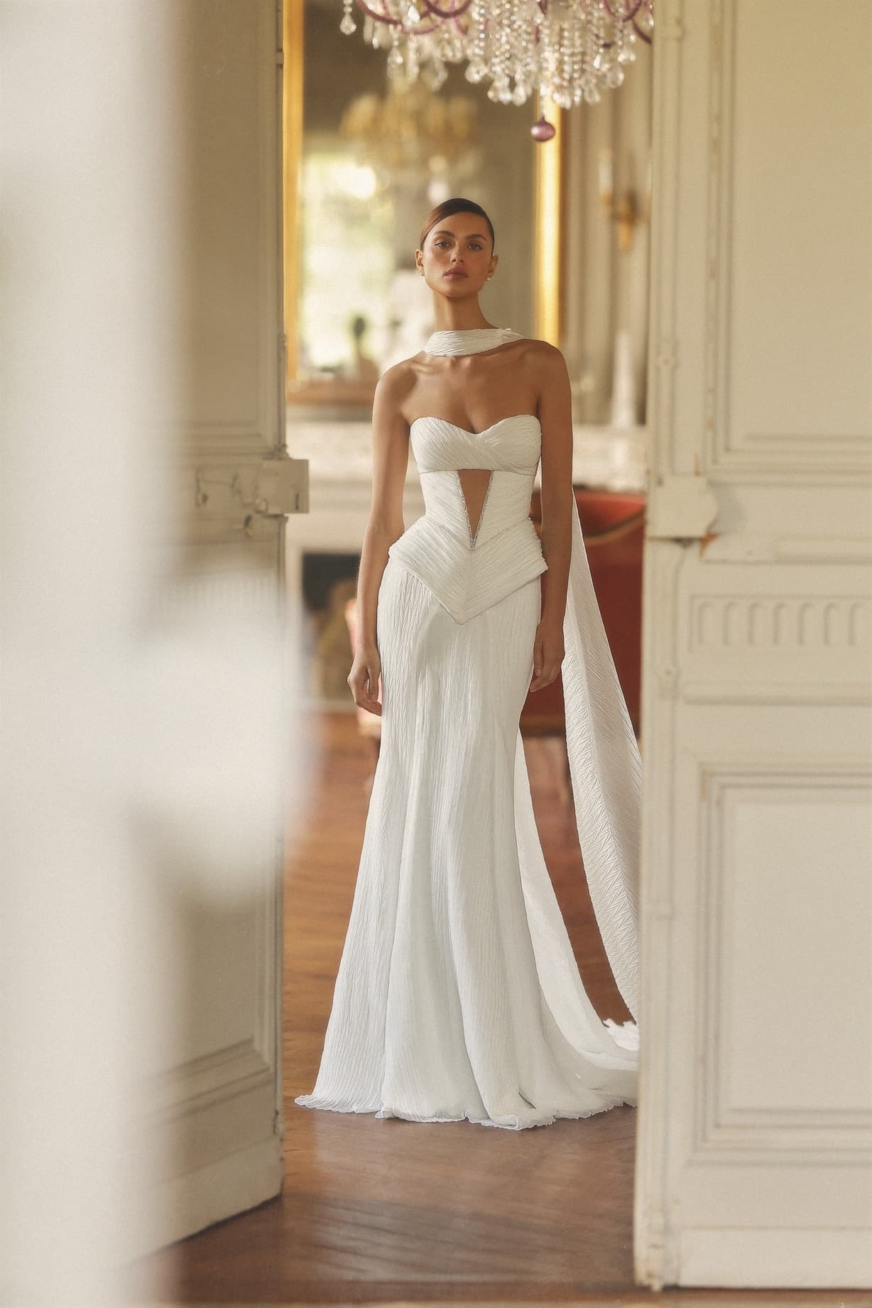 Freo - Wona Concept wedding dress by Wona Concept Freo gown is an exquisite sheath-silhouette dress that blend... view 1
