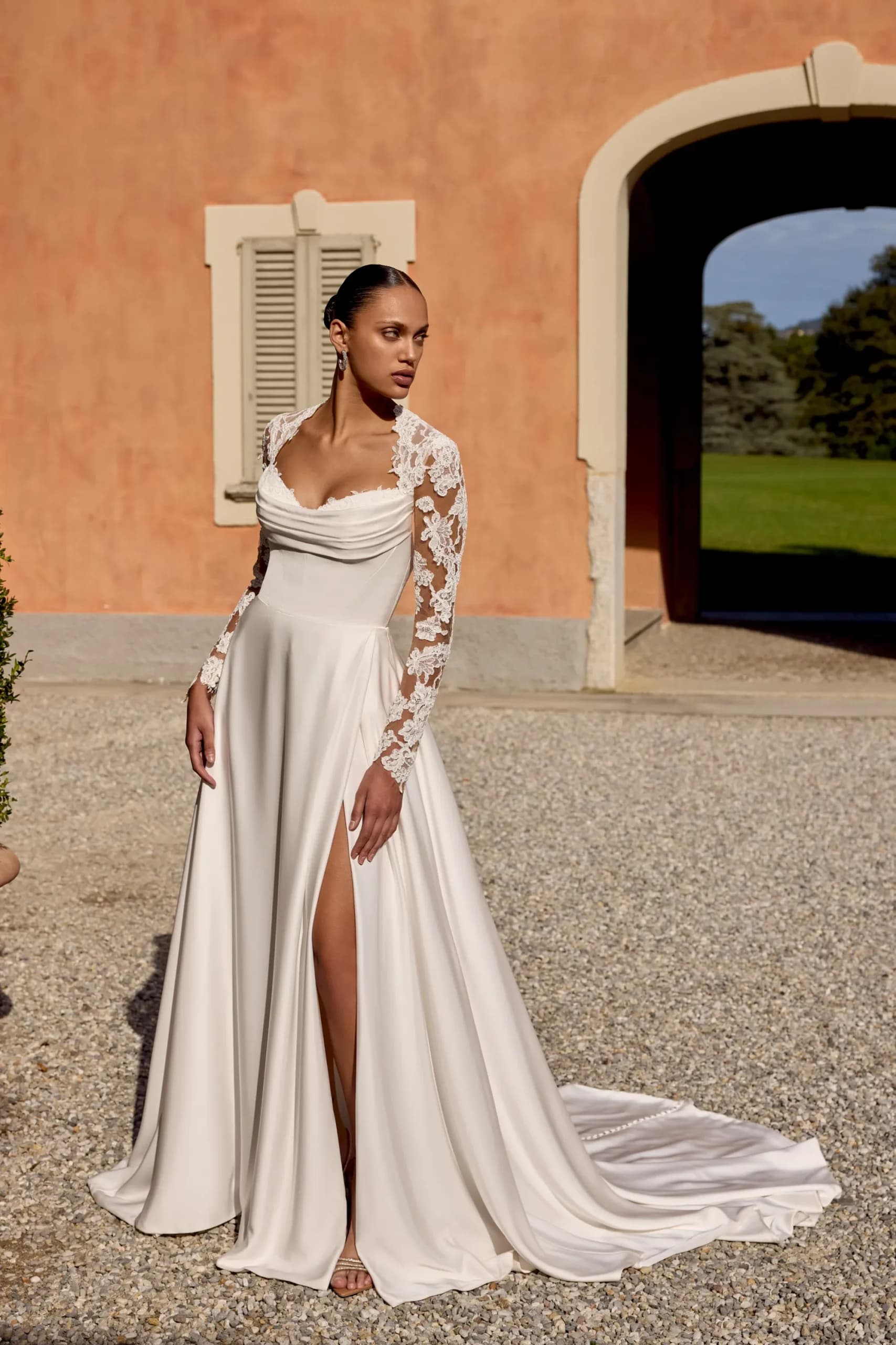 Katelyn 88442- Justin Alexander wedding dress by Justin Alexander - Beautiful lace Aline Gown, perfect for the modern soph...