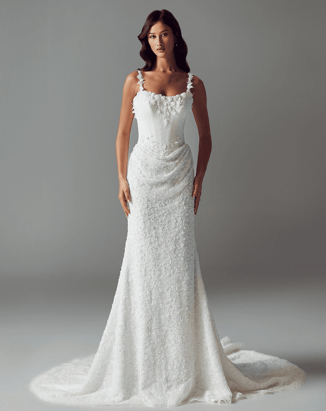 Rikki - Evie Young wedding dress by Evie Young The opulent Rikki wedding dress is a sensual, bridal stateme... view 1