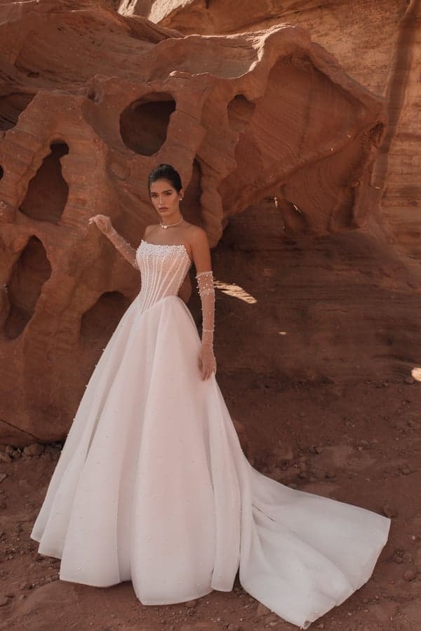Elody - Katy Corso wedding dress by Katy Corso Elody by Katy Corso | Price: £2450| Stockist: TDR Bridal Bir... view 1