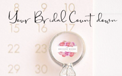 Your Bridal Countdown. Wedding dress shopping timeline.