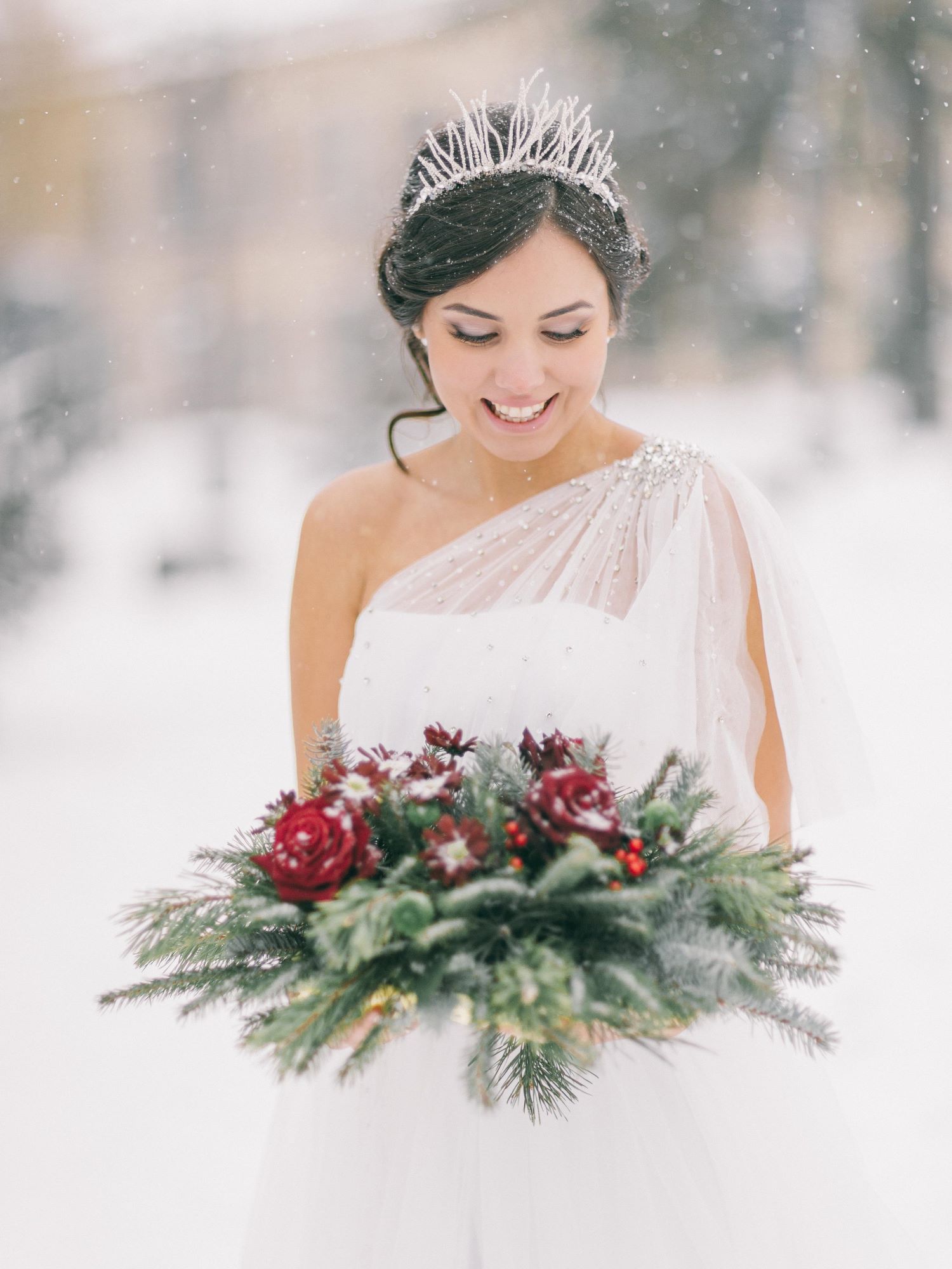 Glamorous gown-skirt encrusted with pearls