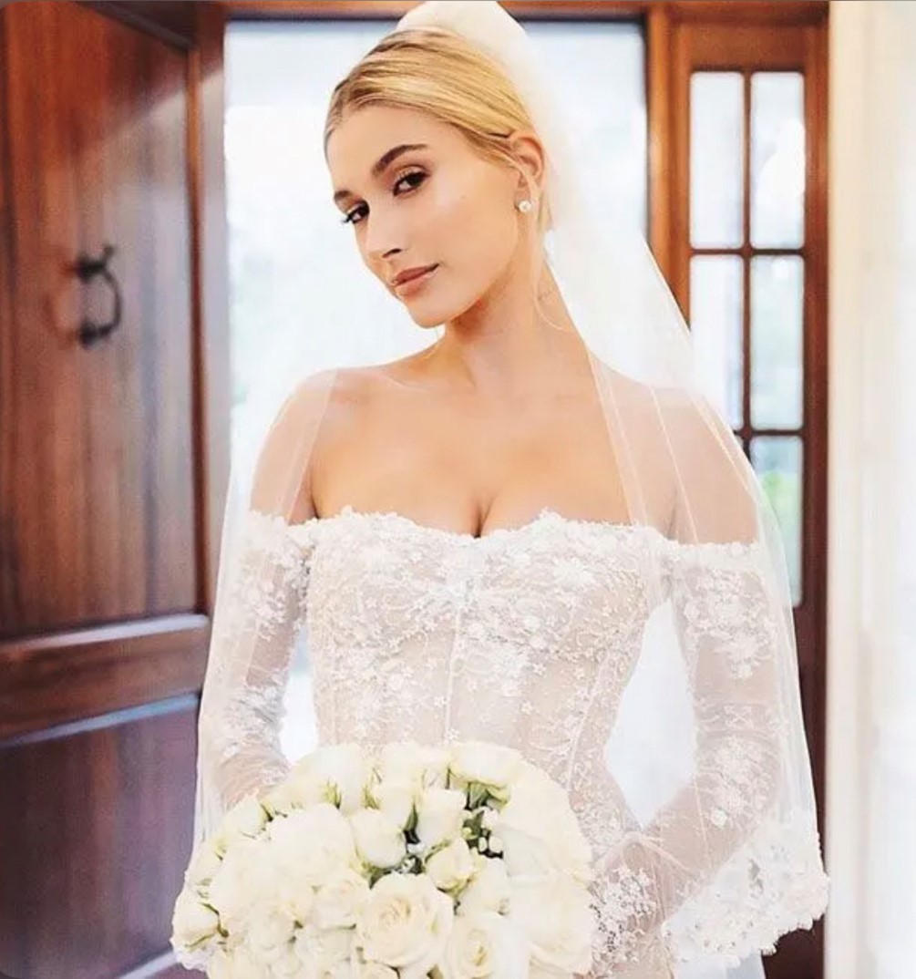 Hailey Bieber’s wedding dress