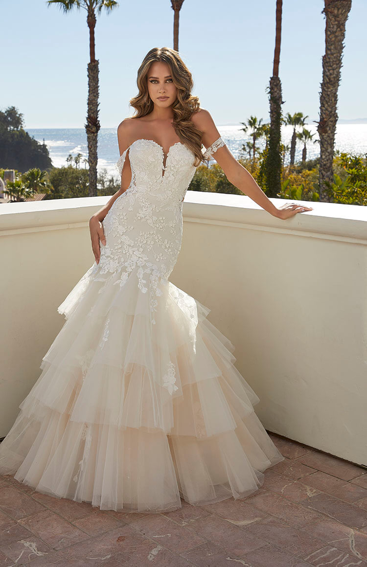 Mori lee fishtail wedding dress sale