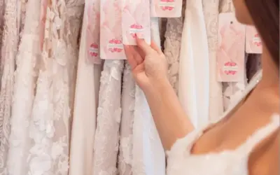 What happens when you go wedding dress shopping for the first time?